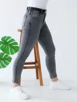 Джинсы женские серые американки приталенные 25-30  2750-844
