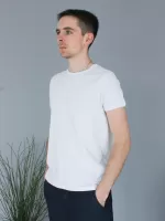 футболка JP 4737-2-1 белый  m-2xl M