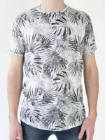 футболка MCS 1061-2-1 бел+лист m-2xl M