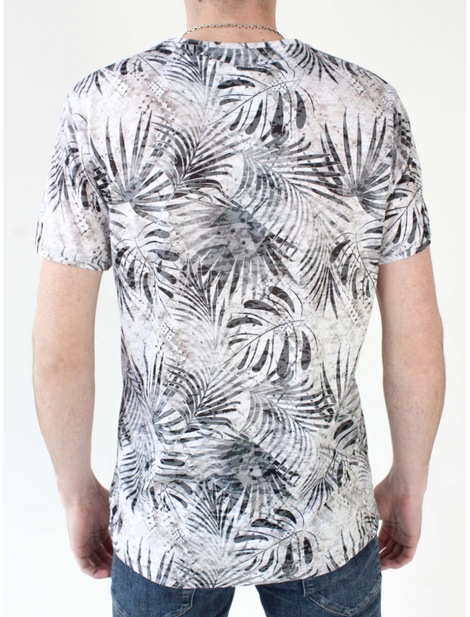 футболка MCS 1061-2-1 бел+лист m-2xl M