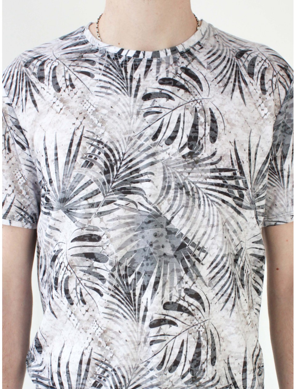 футболка MCS 1061-2-1 бел+лист m-2xl M