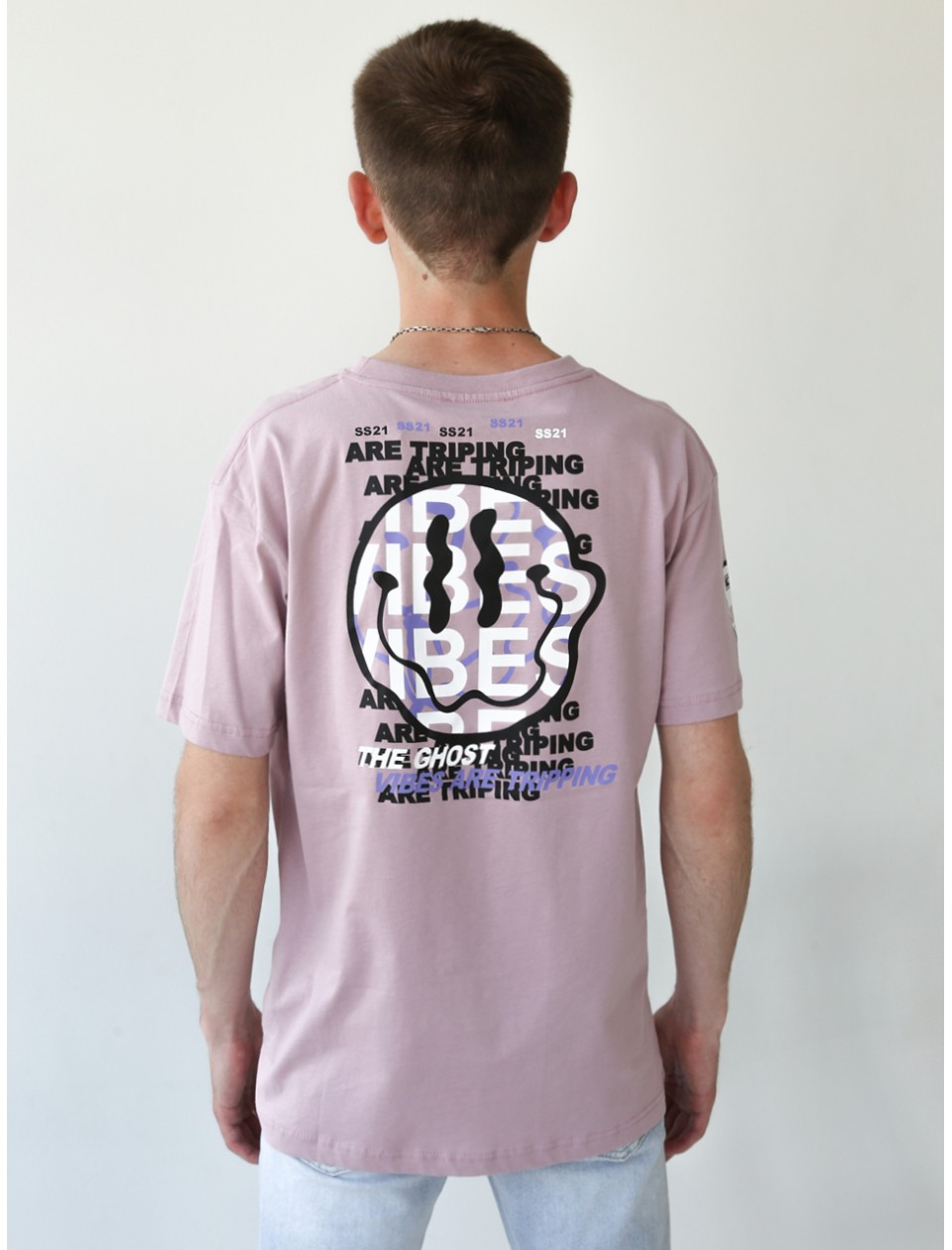 футболка MCS Ghostman 09-2 гр/роз+смайл s-xl M