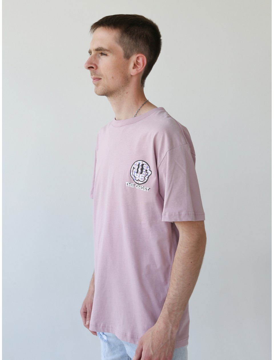 футболка MCS Ghostman 09-2 гр/роз+смайл s-xl M