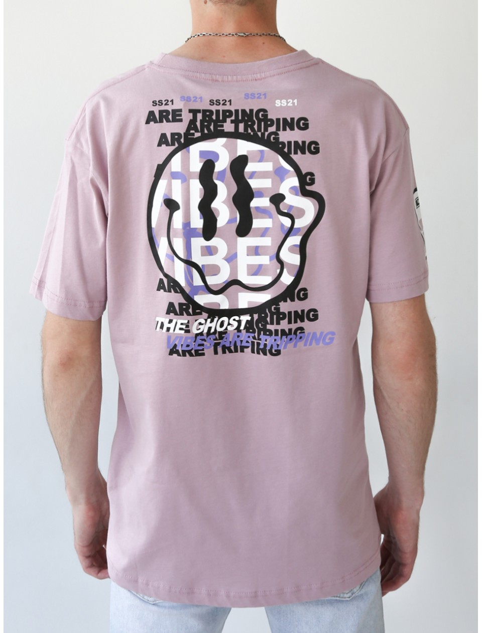 футболка MCS Ghostman 09-2 гр/роз+смайл s-xl M