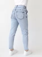 джинсы ANG 2535-789 св/син-защ+заст кон/ф 25-30 Ж