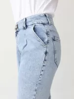 джинсы ANG 2535-789 св/син-защ+заст кон/ф 25-30 Ж