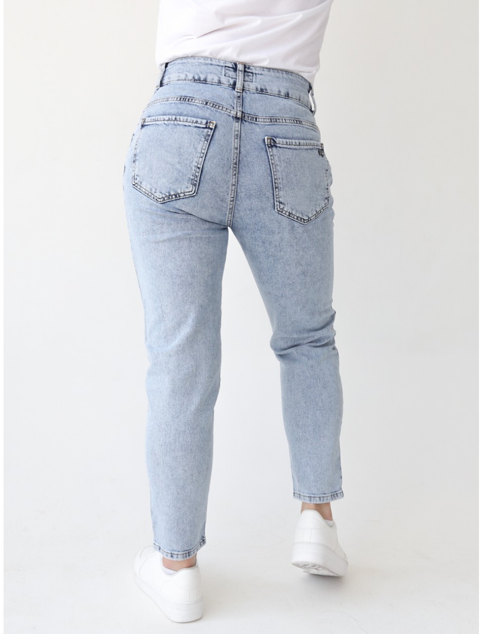 джинсы ANG 2535-789 св/син-защ+заст кон/ф 25-30 Ж