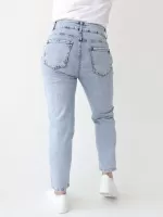 джинсы ANG 2535-789 св/син-защ+заст кон/ф 25-30 Ж