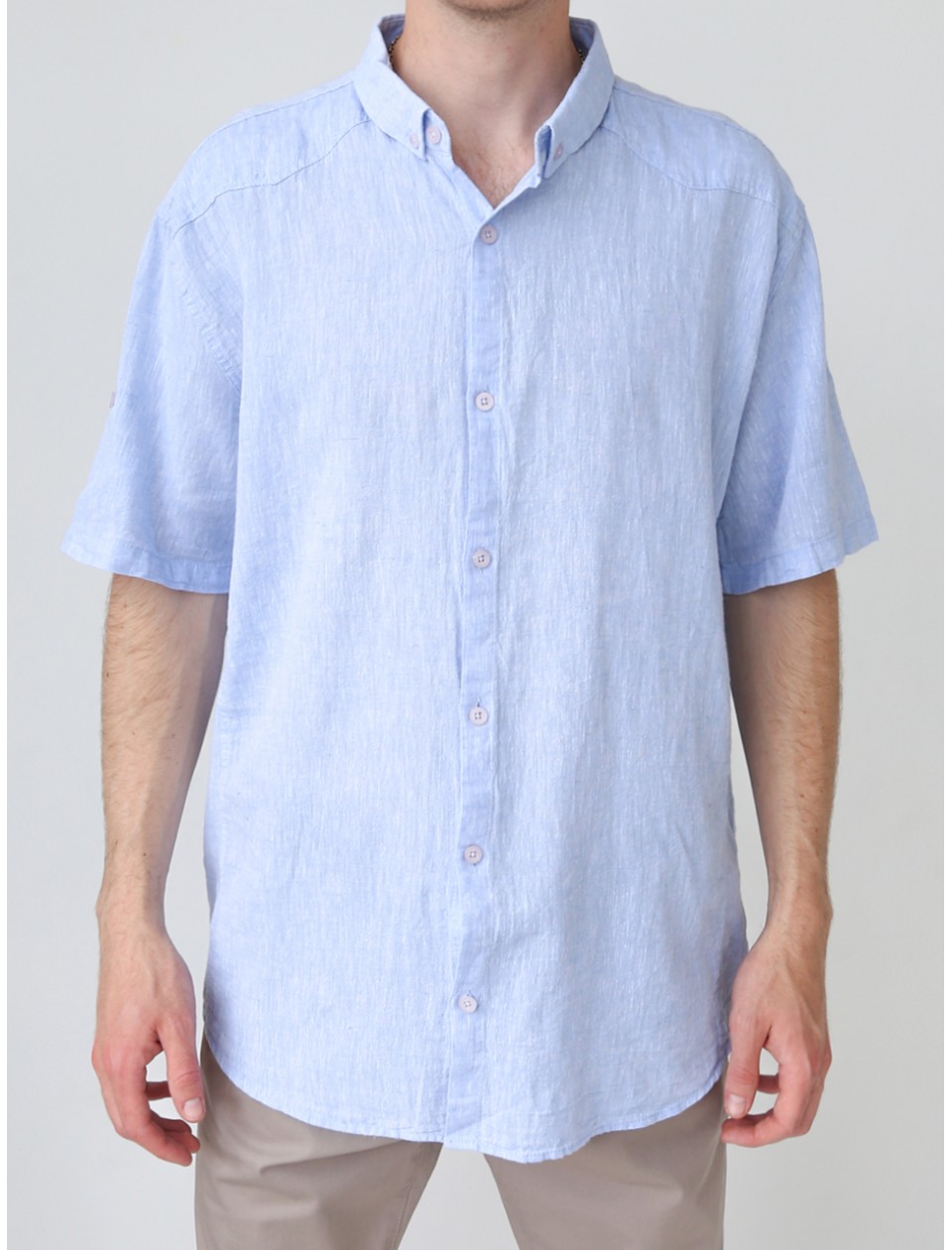 рубашка к/р JP 7630-0-3 голубой m-2xl M