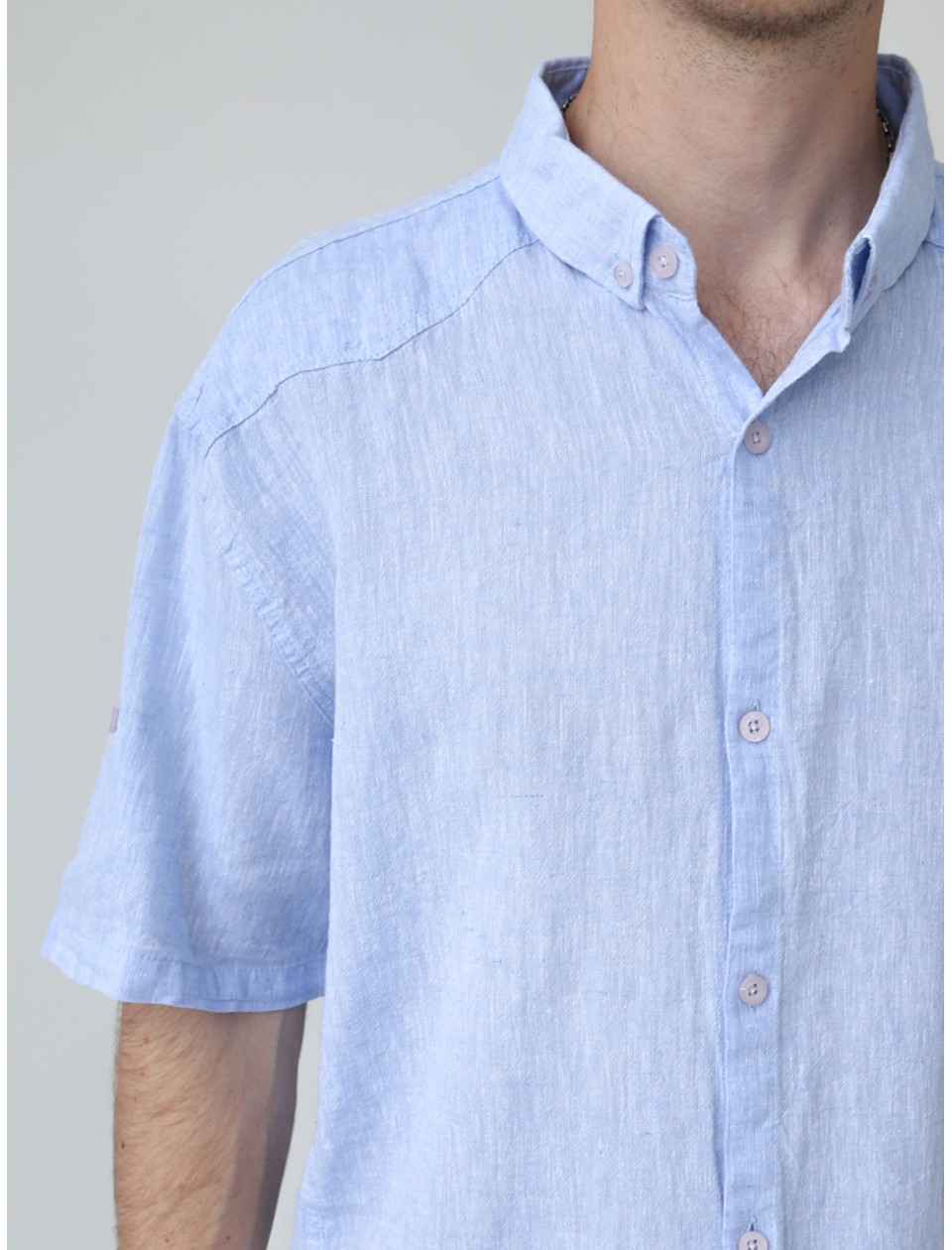 рубашка к/р JP 7630-0-3 голубой m-2xl M