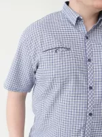 рубашка к/р JP 7623-0-1 белXт/син жат m-2xl M