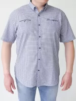 рубашка к/р JP 7623-0-1 белXт/син жат m-2xl M