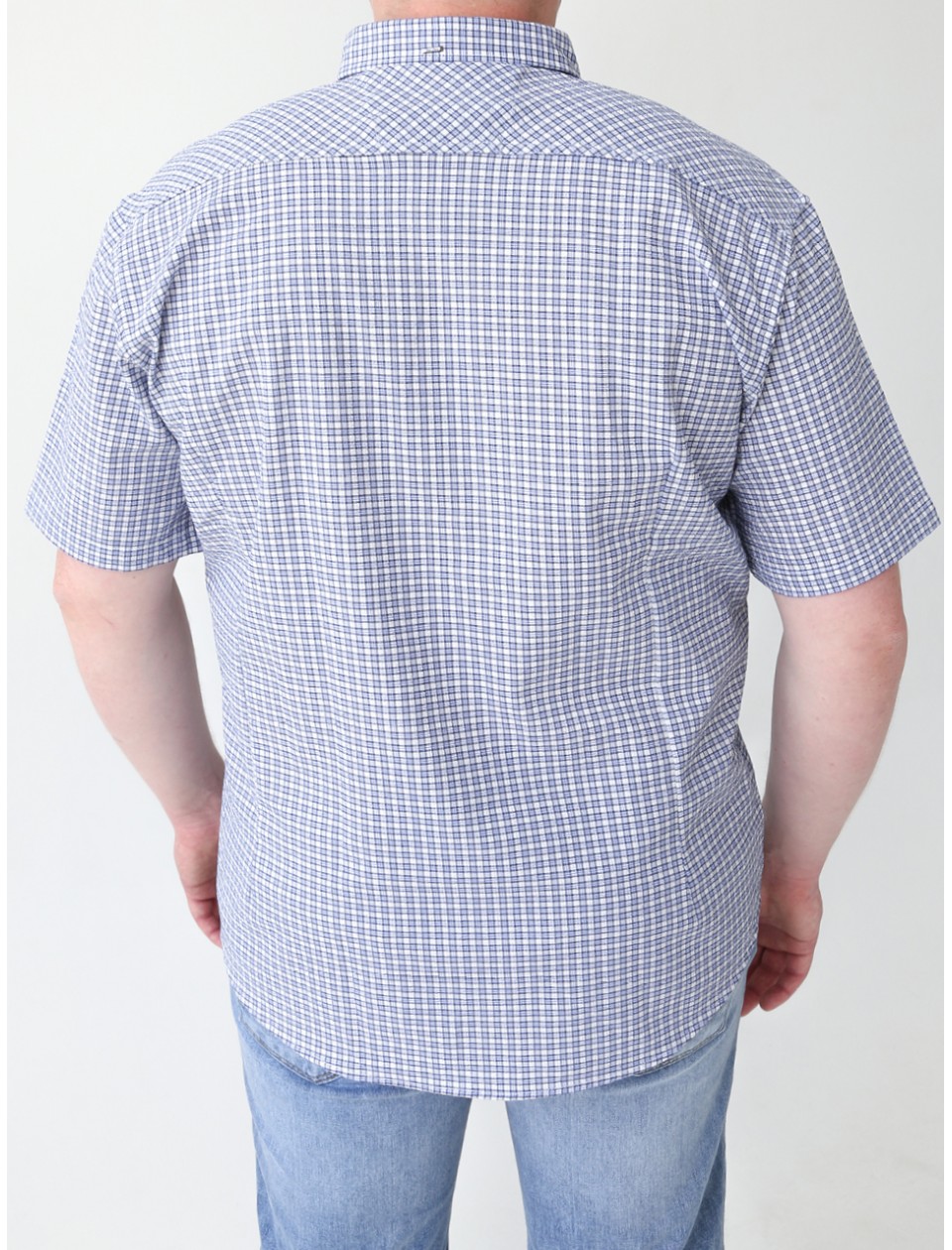 рубашка к/р JP 7623-0-1 белXт/син жат m-2xl M