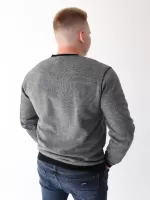 толстовка бт MCS 910-V-B сер//черн 3-6xl M