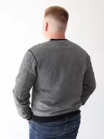 толстовка бт MCS 910-V-B сер//черн 3-6xl M