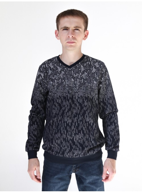 толстовка MCS 1114-2-V т/син-бел M-2xl  М 