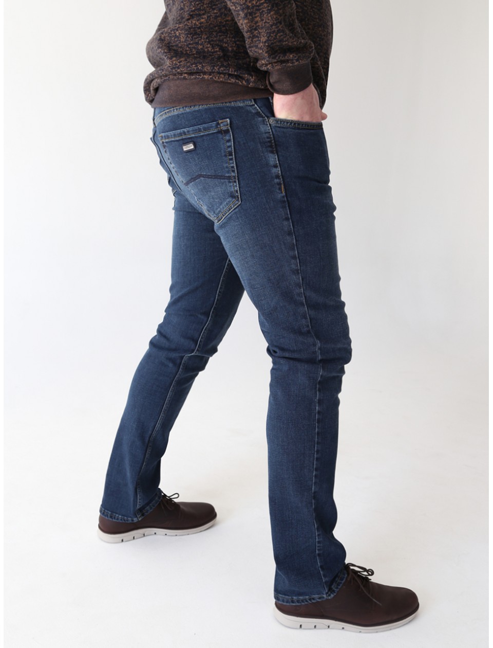джинсы бт УУР Zanot 7136-B т/си-син слм 36-42рмМ 