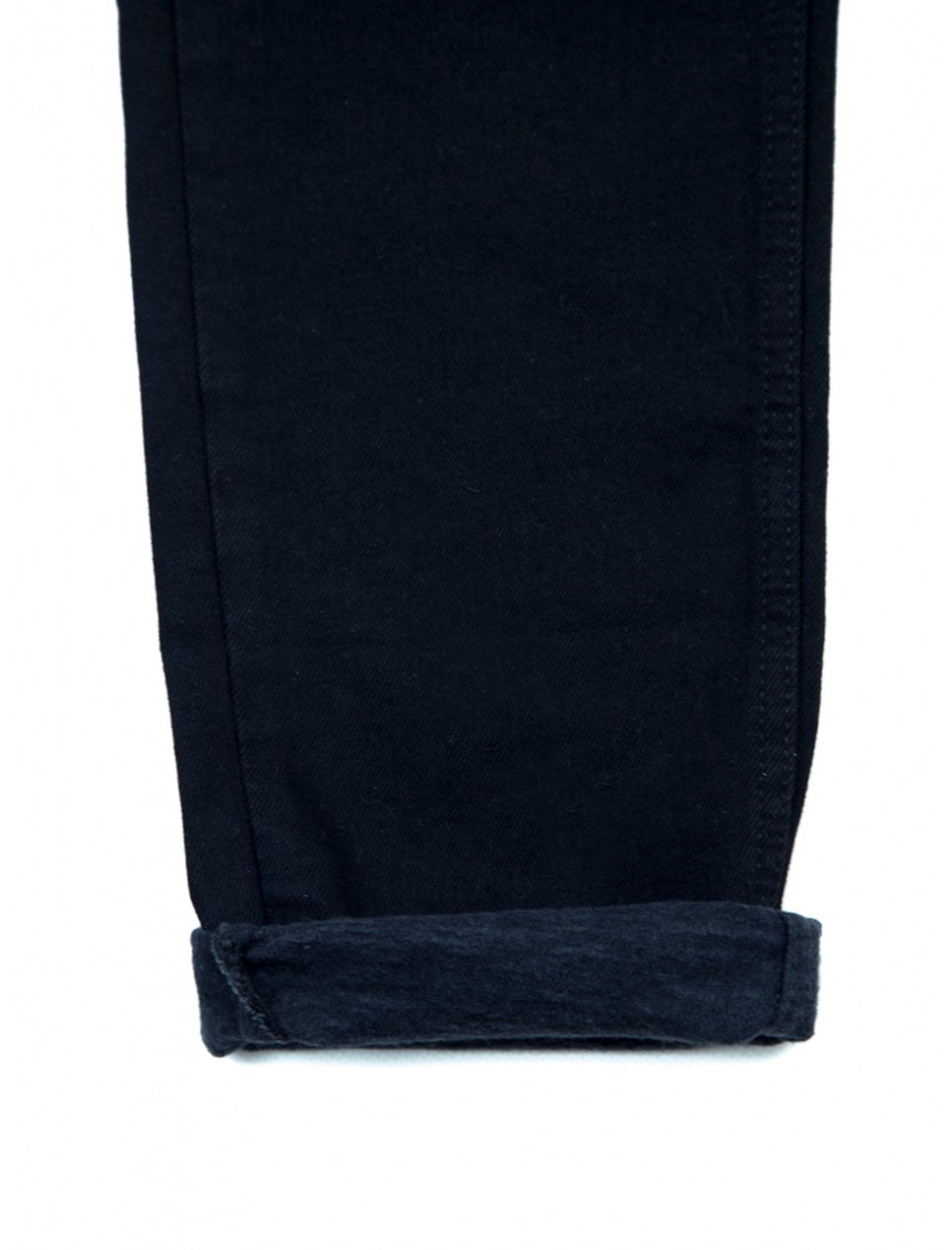 Джинсы женские утепленные МОМ черные 25-30  2439-769