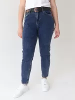 джинсы бт/ Crcpt 1013-1 гр/син-вар МОМ 28-32 рмнЖ