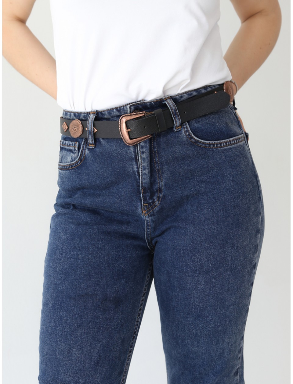 джинсы бт/ Crcpt 1013-1 гр/син-вар МОМ 28-32 рмнЖ