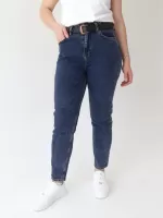 джинсы бт/ Crcpt 1013-1 гр/син-вар МОМ 28-32 рмнЖ