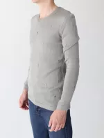 свитер/т Lagos 2395-1-V серый+дырки s-xl М