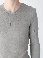 свитер/т Lagos 2395-1-V серый+дырки s-xl М