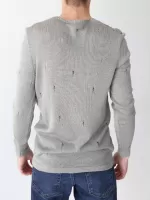 свитер/т Lagos 2395-1-V серый+дырки s-xl М