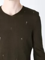 свитер/т Lagos 2395-2-V хаки+дырки s-xl М