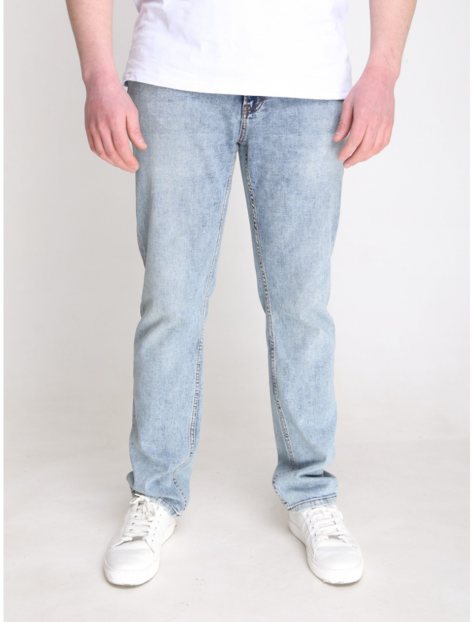 Джинси чоловічі світлі варені прямі 32-38 682-345