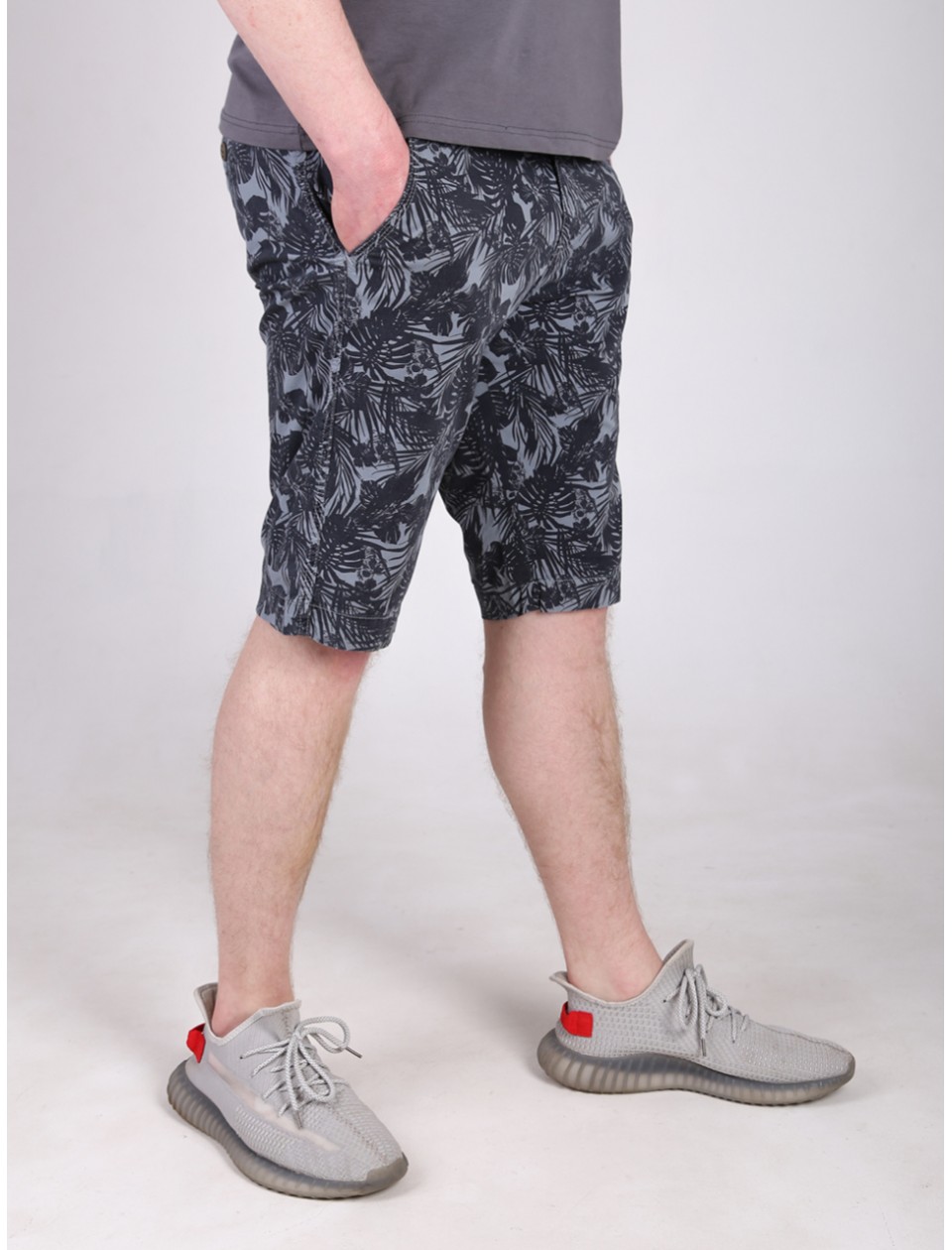 капрі Wise 2336-1 сірий+чор/листя 30-38 рмн Ч