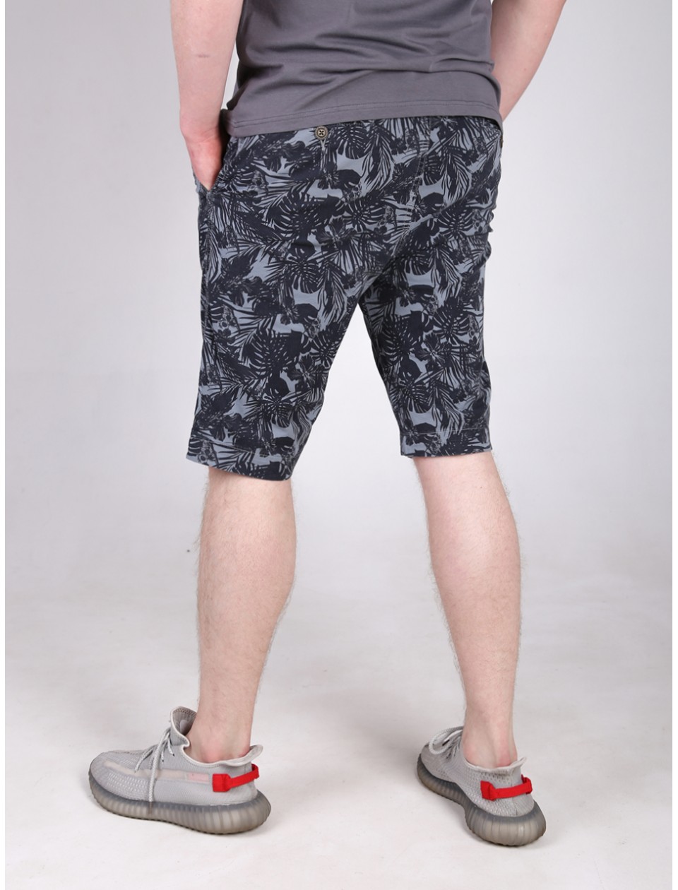 капрі Wise 2336-1 сірий+чор/листя 30-38 рмн Ч