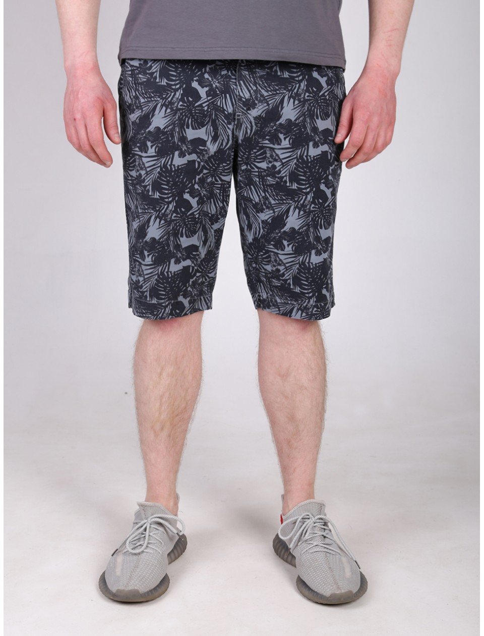 капрі Wise 2336-1 сірий+чор/листя 30-38 рмн Ч