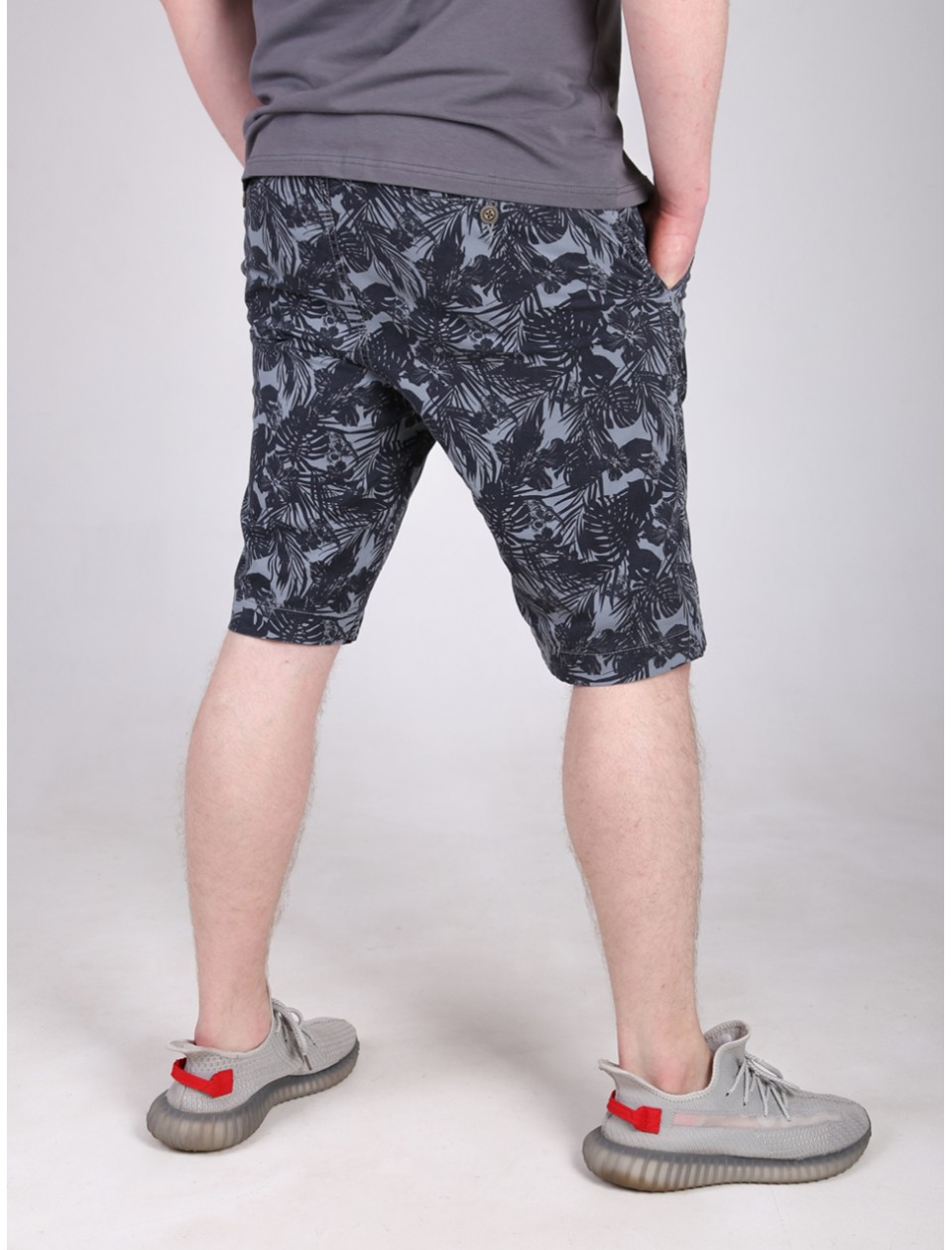 капрі Wise 2336-1 сірий+чор/листя 30-38 рмн Ч