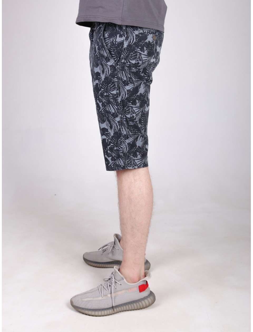 капрі Wise 2336-1 сірий+чор/листя 30-38 рмн Ч