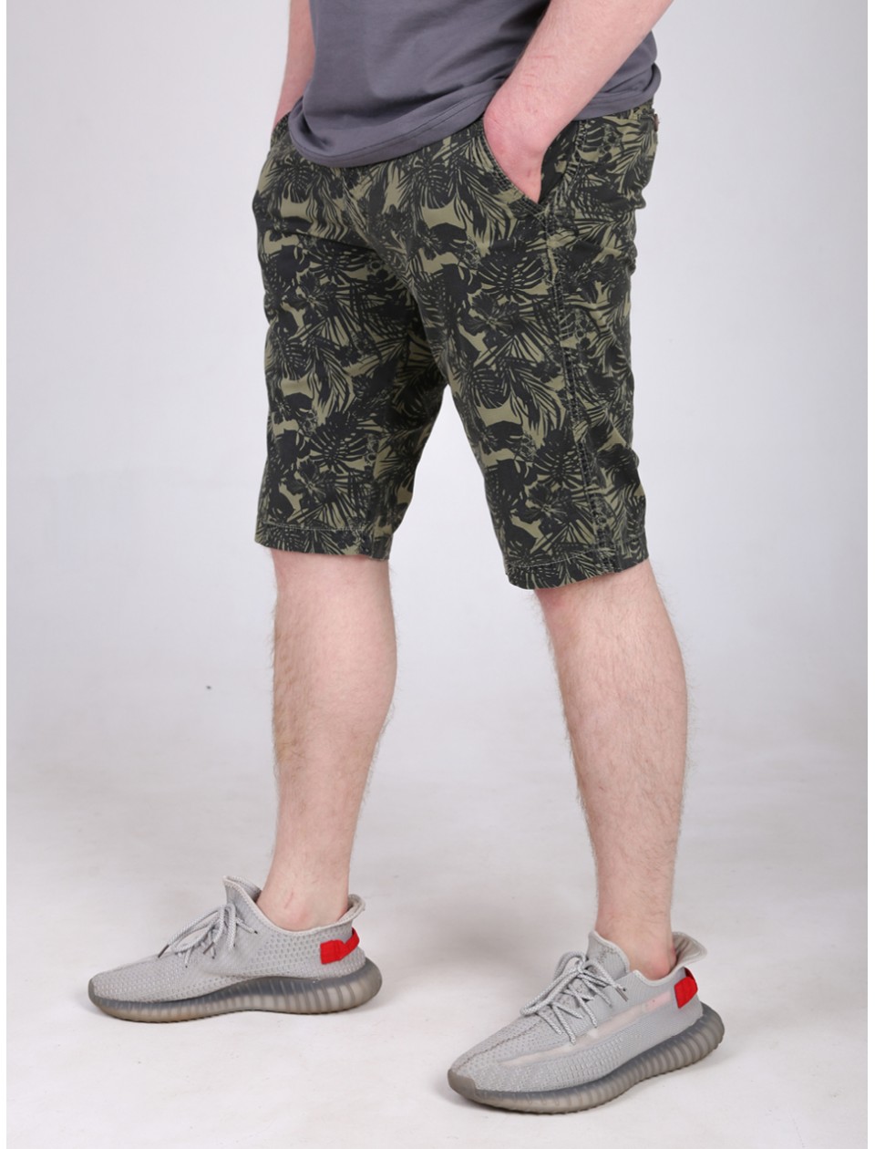 капрі Wise 2336-2 хакі+чор/листя 30-38 рмн Ч