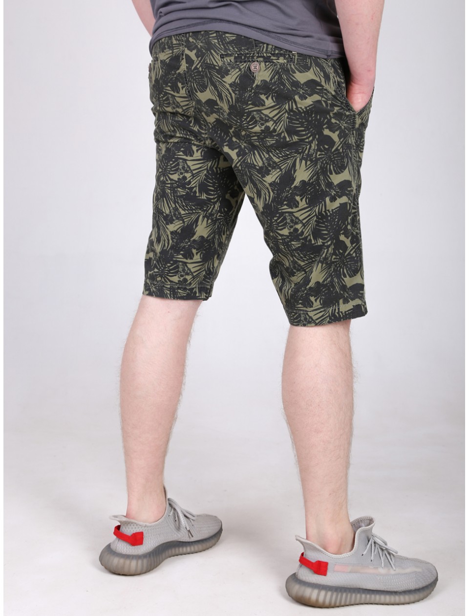 капрі Wise 2336-2 хакі+чор/листя 30-38 рмн Ч