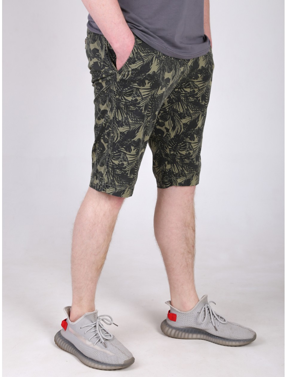 капрі Wise 2336-2 хакі+чор/листя 30-38 рмн Ч