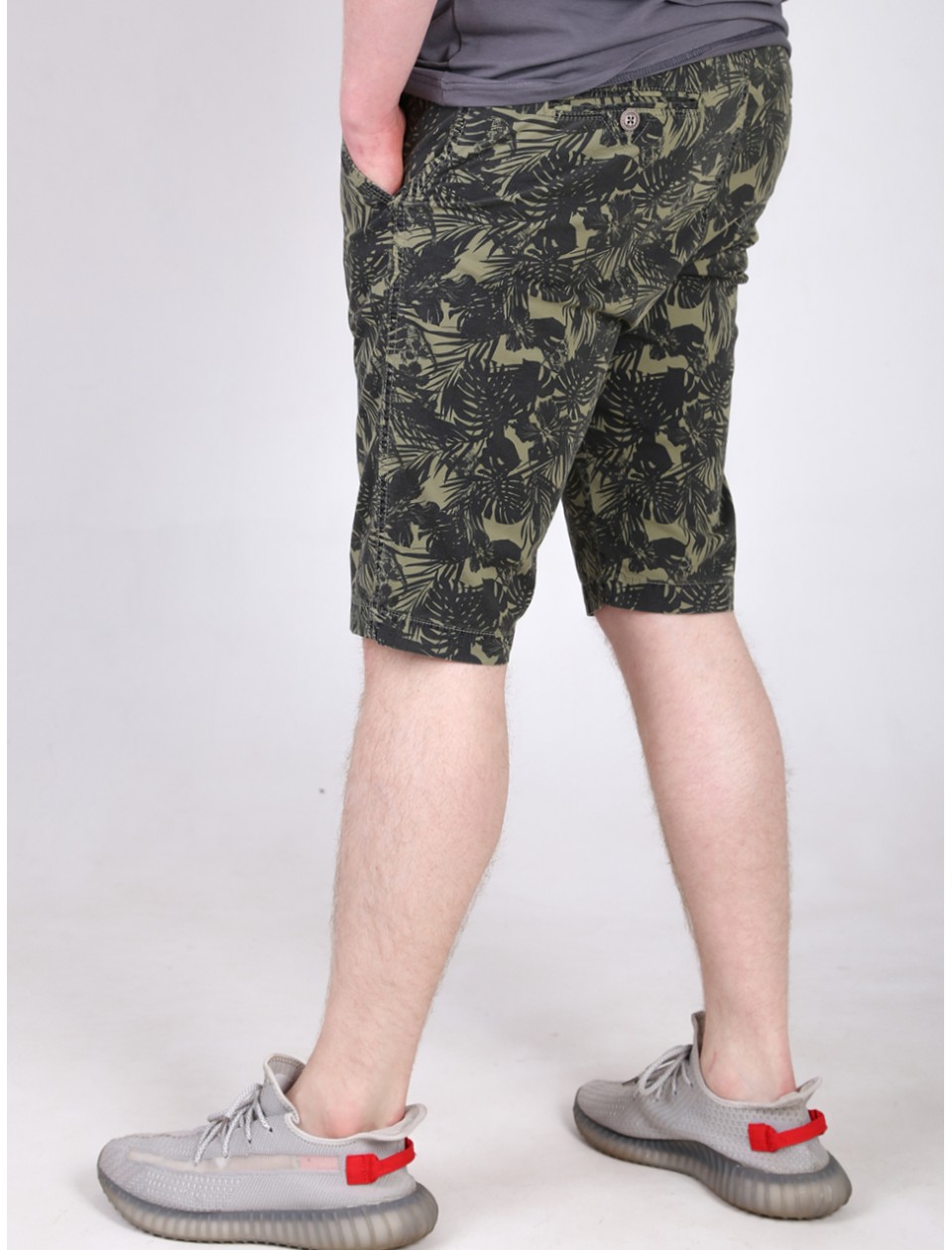 капрі Wise 2336-2 хакі+чор/листя 30-38 рмн Ч