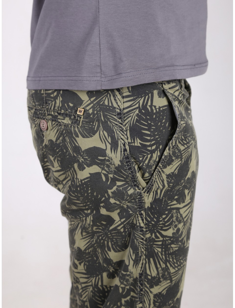 капрі Wise 2336-2 хакі+чор/листя 30-38 рмн Ч