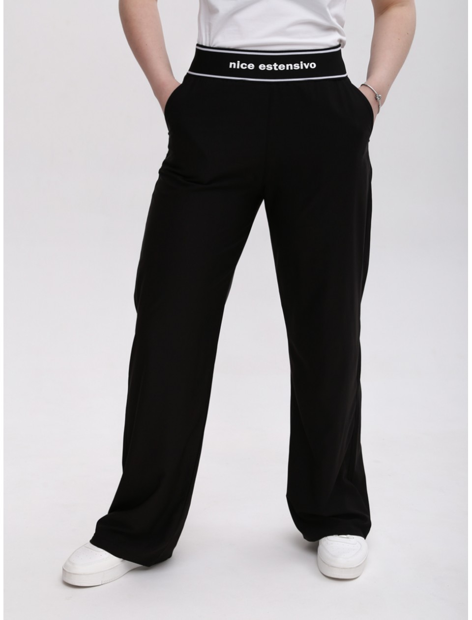 штани бт/ S-li Est 1106-B чорн  прм 42-48Ж
