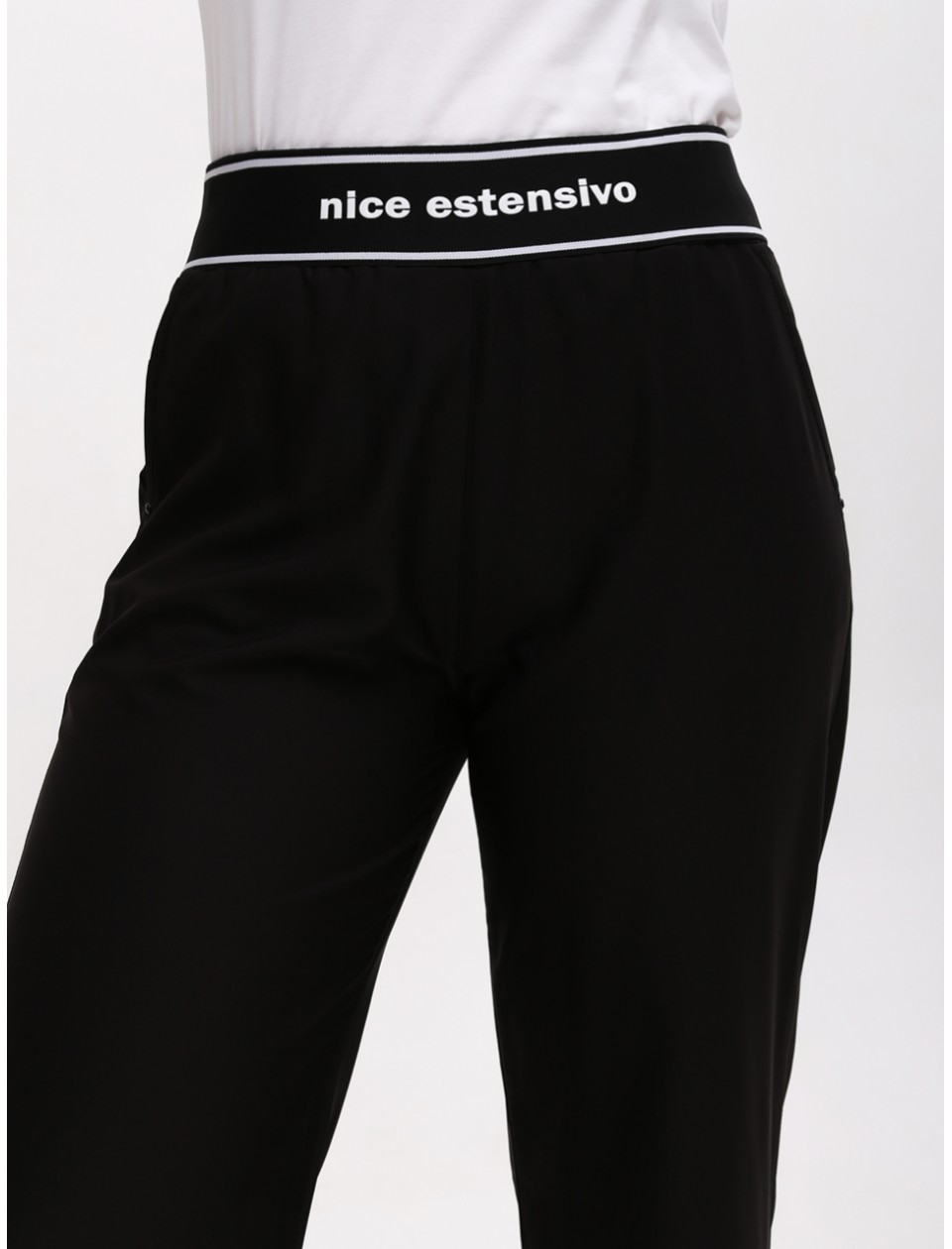 штани бт/ S-li Est 1106-B чорн  прм 42-48Ж