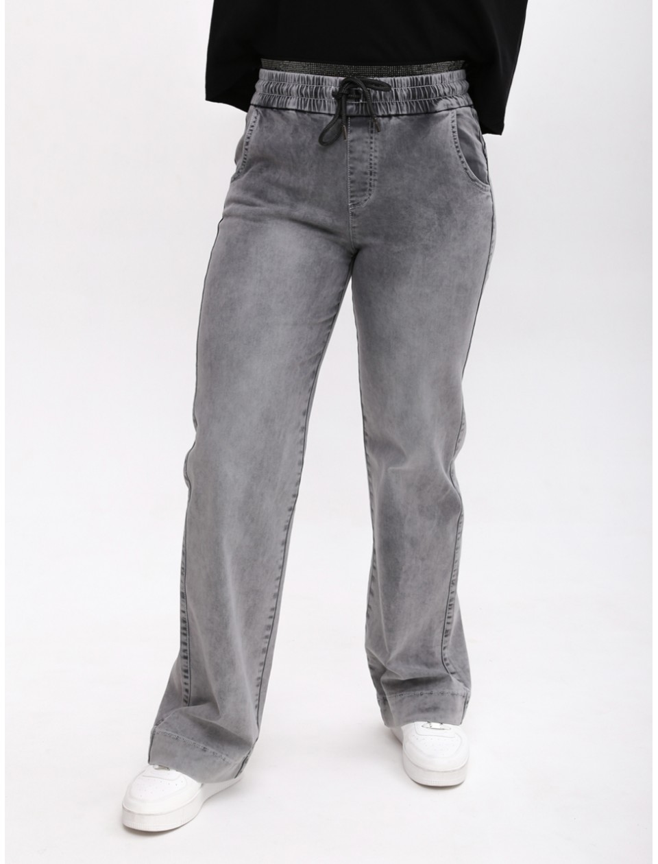 джинси S-li Ccnd 2028-1 сір прям+кул 26-29 Ж