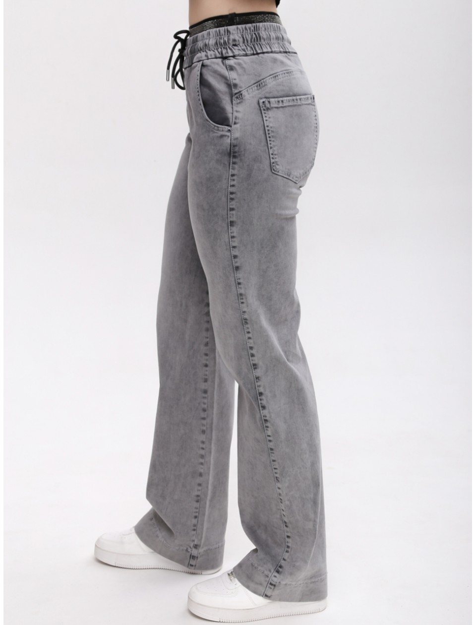 джинси S-li Ccnd 2028-1 сір прям+кул 26-29 Ж