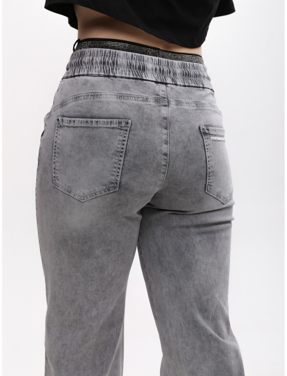 джинси S-li Ccnd 2028-1 сір прям+кул 26-29 Ж