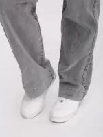 джинси S-li Ccnd 2028-1 сір прям+кул 26-29 Ж