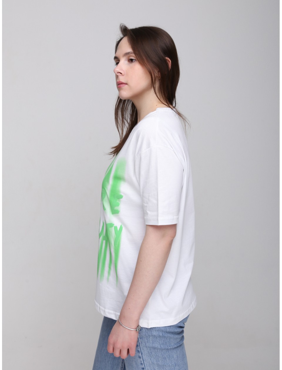 футболка Whitney 932-2-Т біл+зелен xs-l Ж