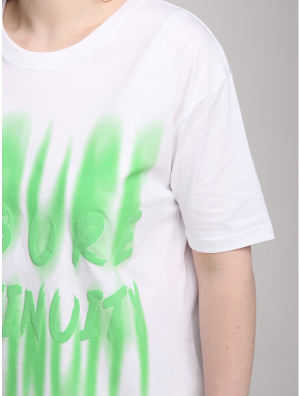 футболка Whitney 932-2-Т біл+зелен xs-l Ж