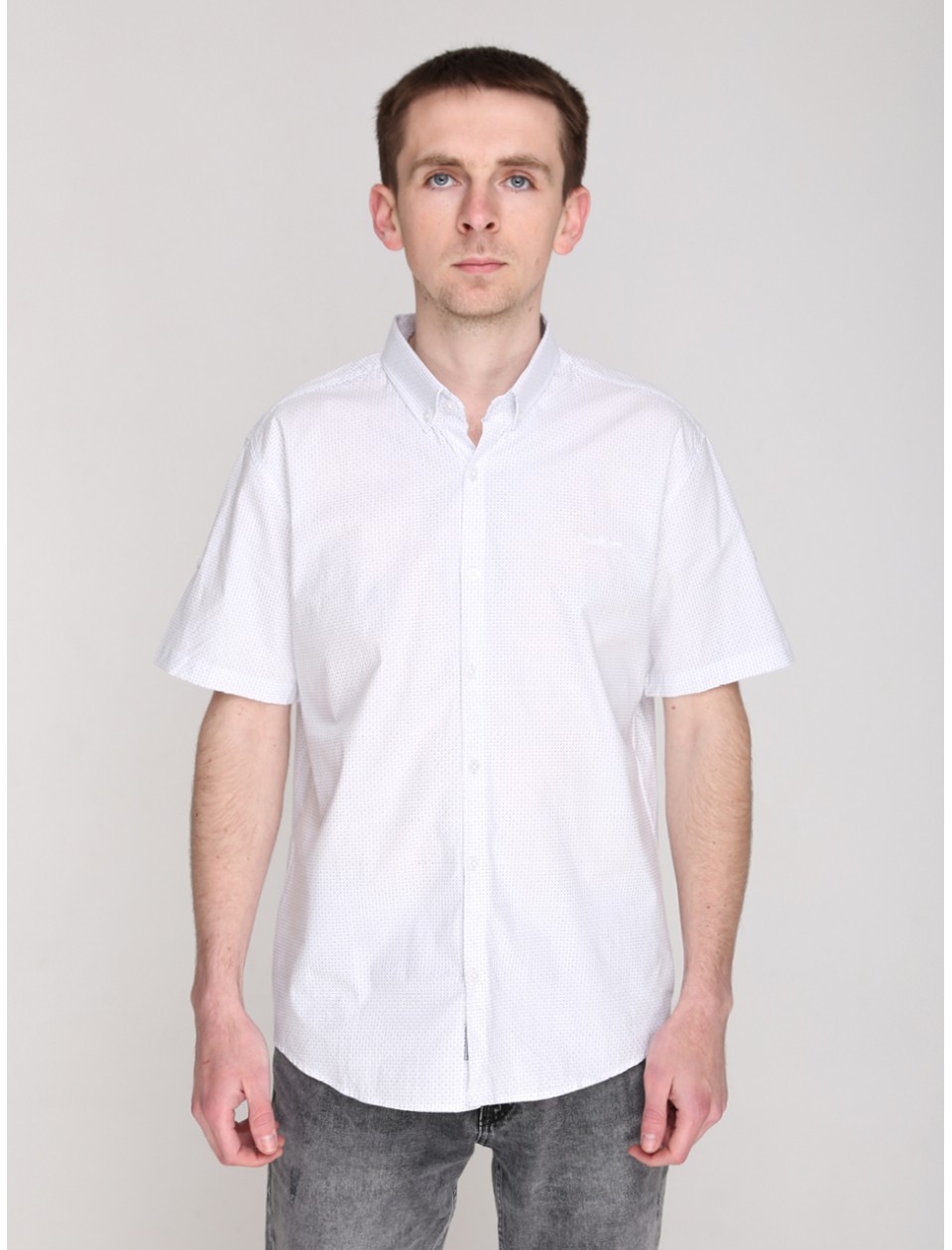 рубашка к/р JP BG 9508-2-1 бел. . . l-3xl M