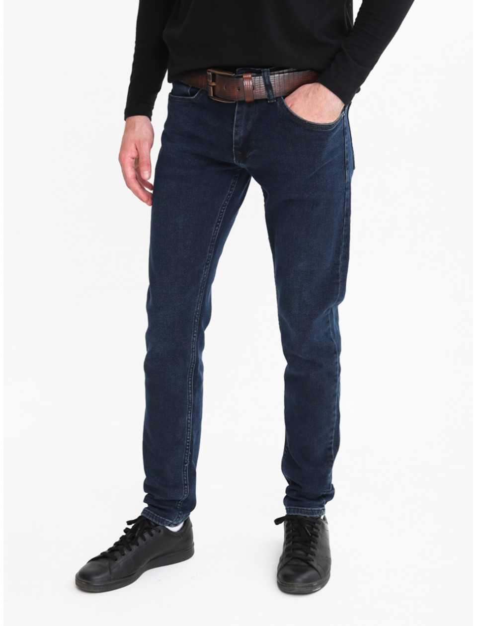 джинси Archls 4037 т-синій (хакі) скіні 30-38рм Ч